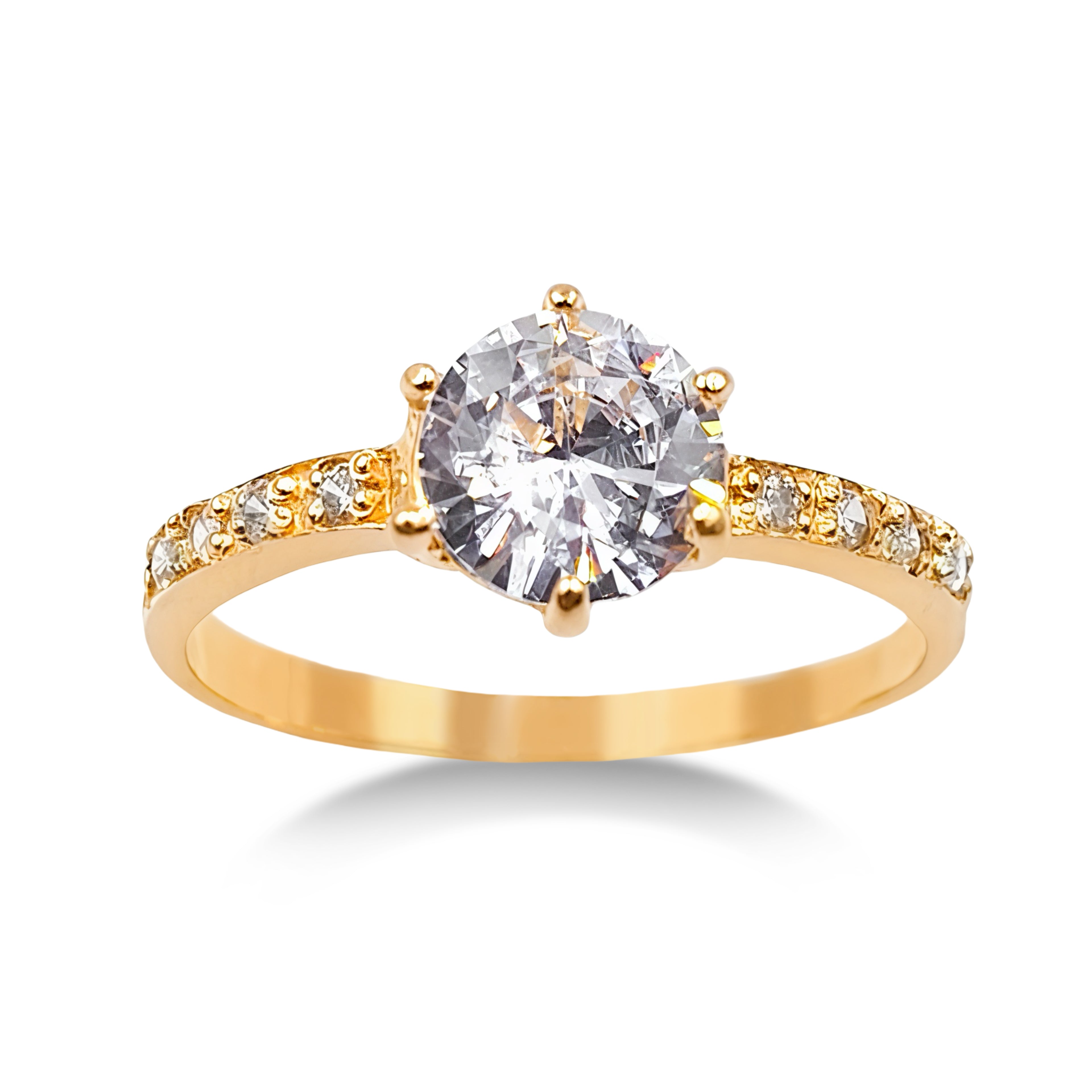 Anillo De Compromiso V4  Oro 18K
