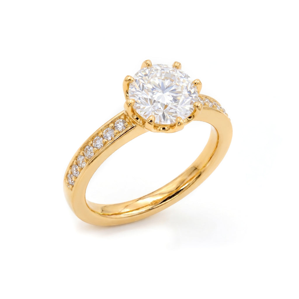 Anillo De Compromiso V4  Oro 18K
