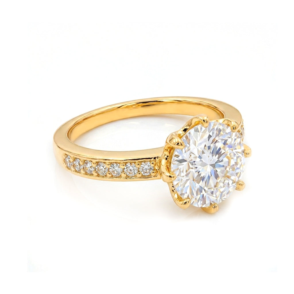 Anillo De Compromiso V4  Oro 18K