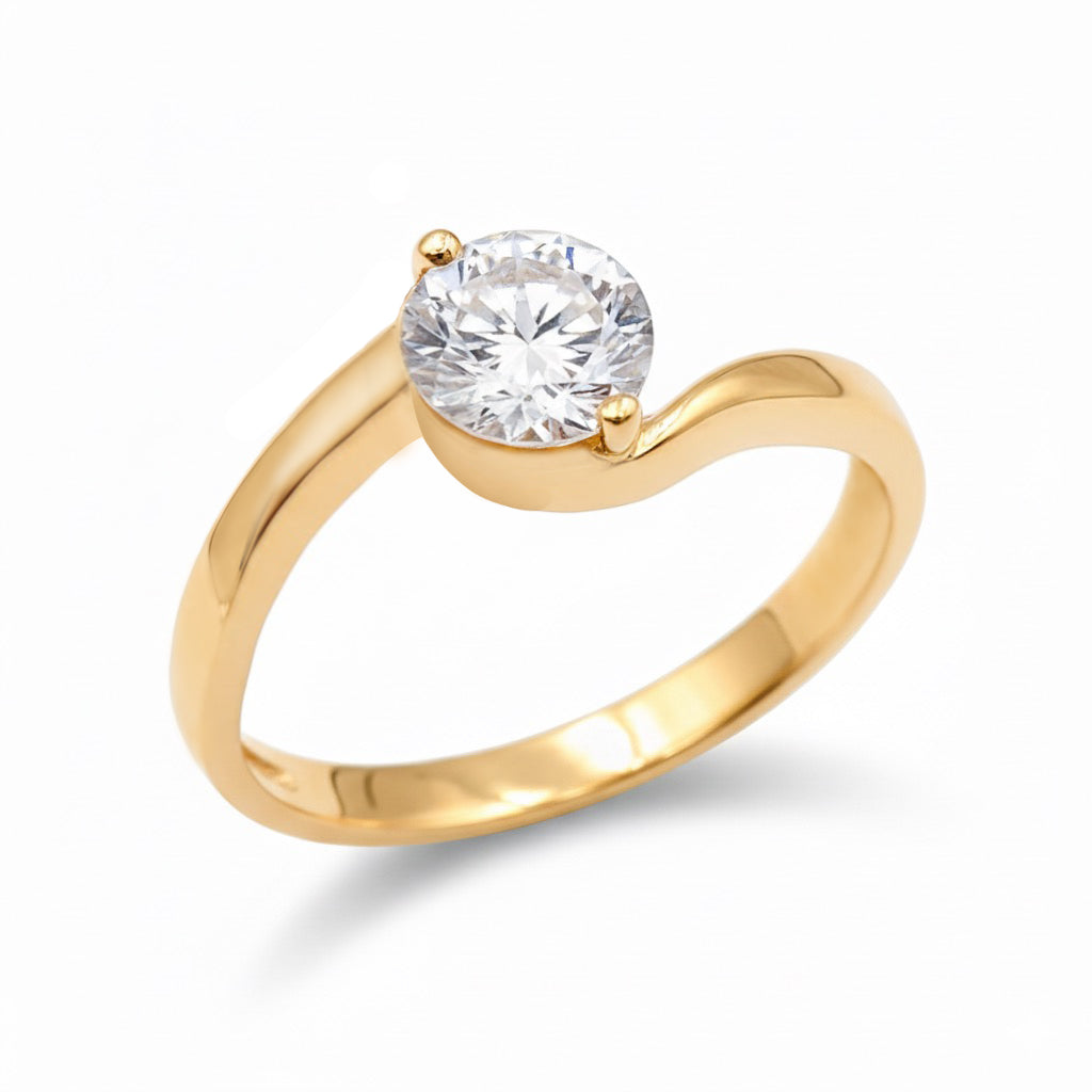Anillo De Compromiso V6  Oro 18K