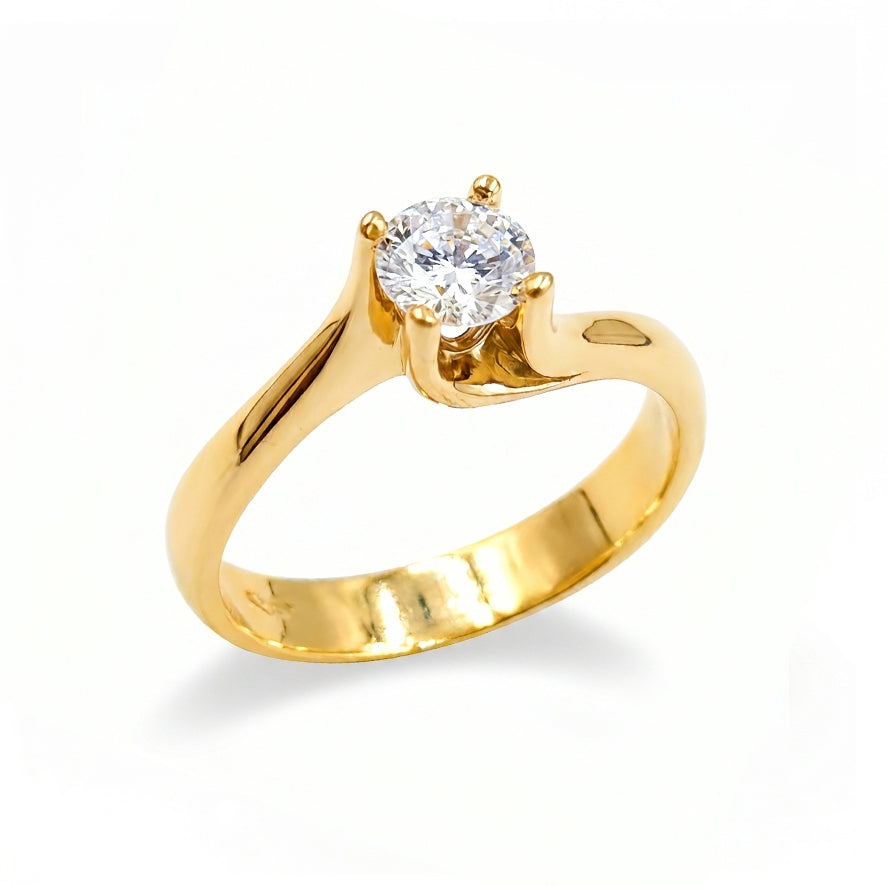 Anillo De Compromiso V6  Oro 18Kts
