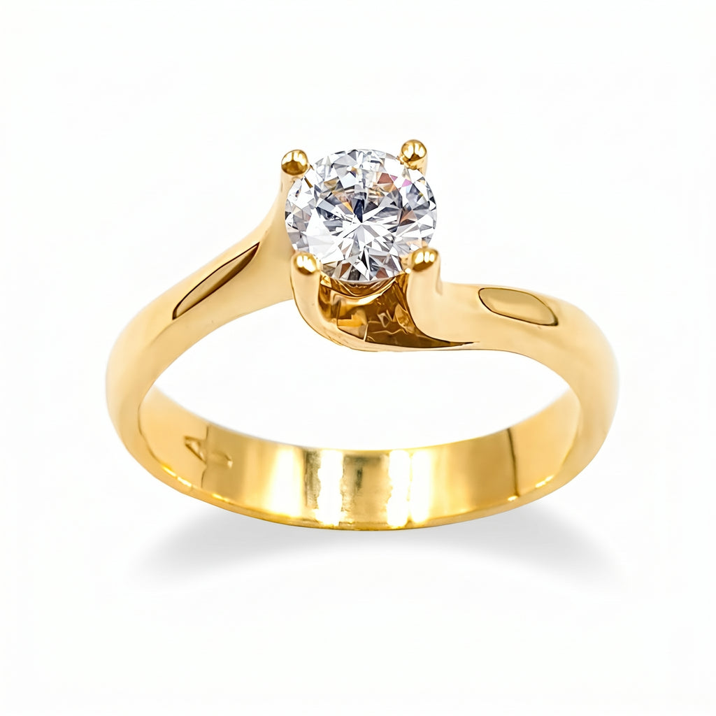 Anillo De Compromiso V6 - Oro 18Kts