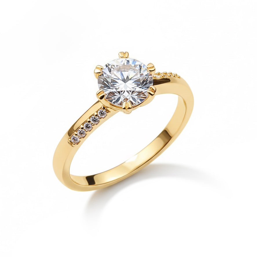 Anillo De Compromiso V7  Oro 18K