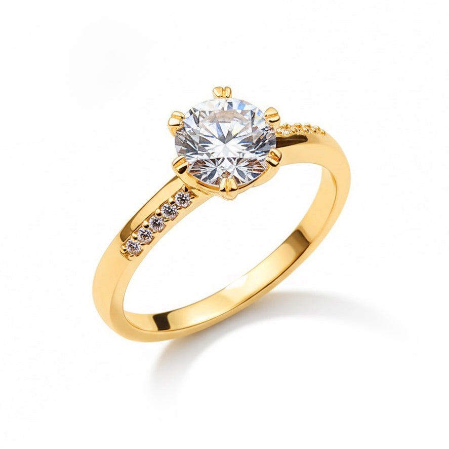 Anillo De Compromiso V7  Oro 18K