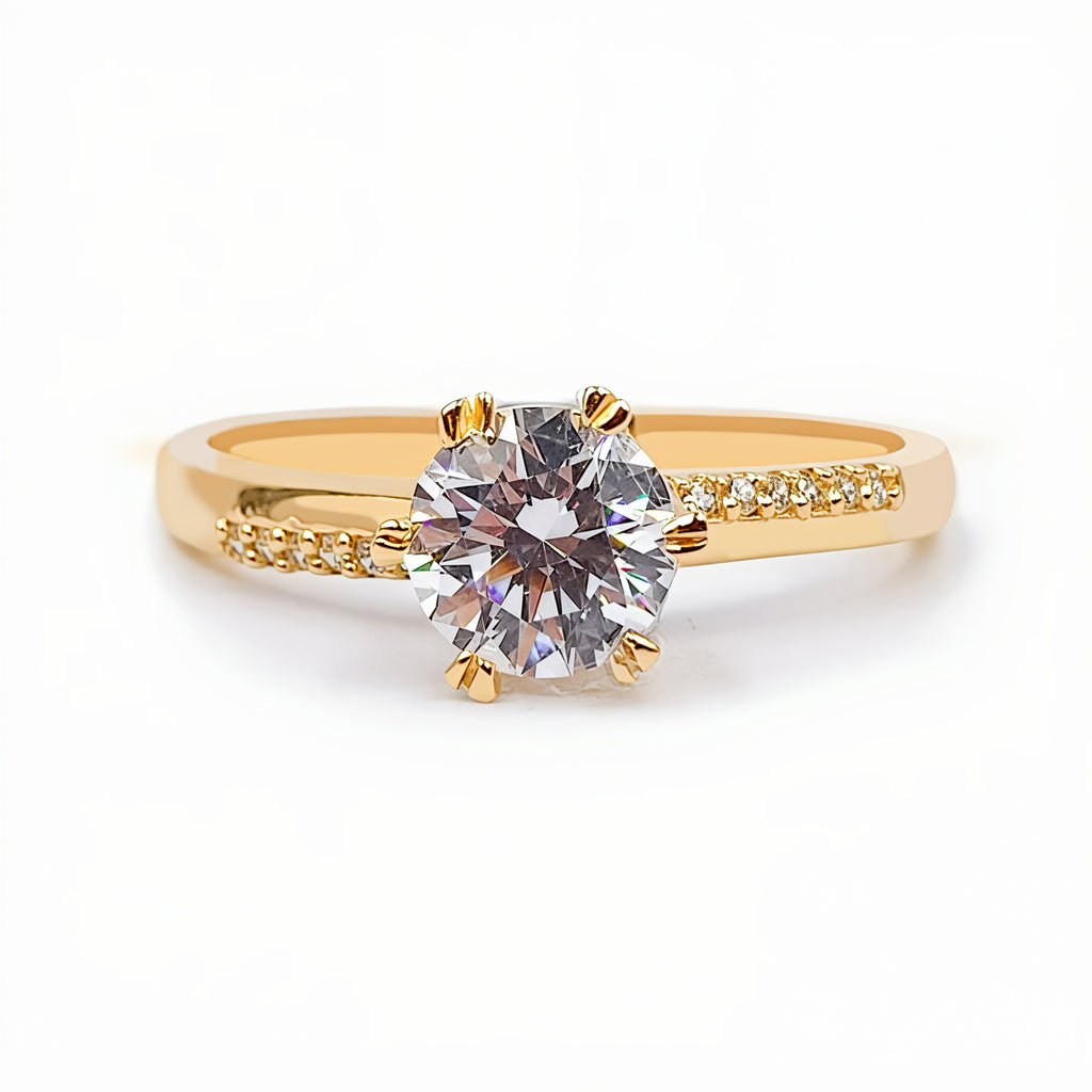 Anillo De Compromiso V7  Oro 18K