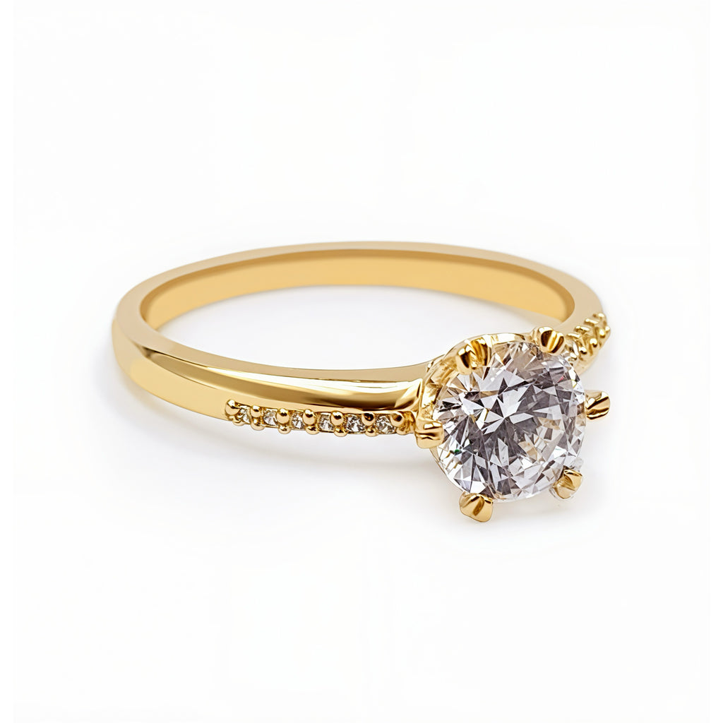 Anillo De Compromiso V7  Oro 18K