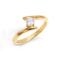 Anillo De Compromiso V8 - Oro 18 K