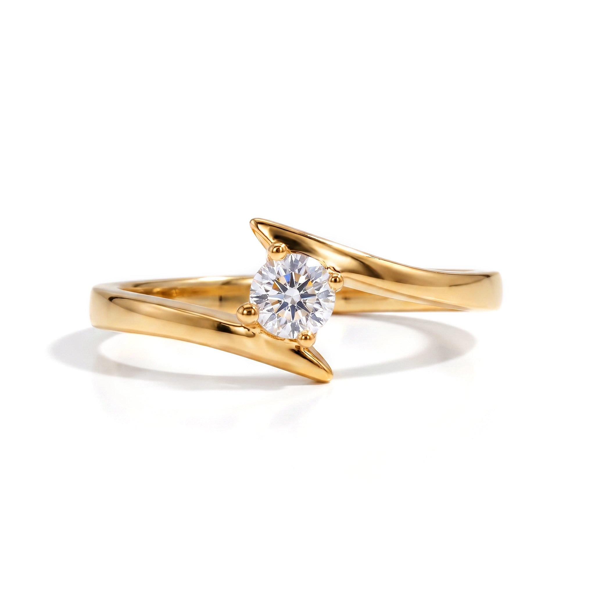 Anillo De Compromiso V8 - Oro 18 K