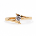 Anillo De Compromiso V8  Oro 18 K
