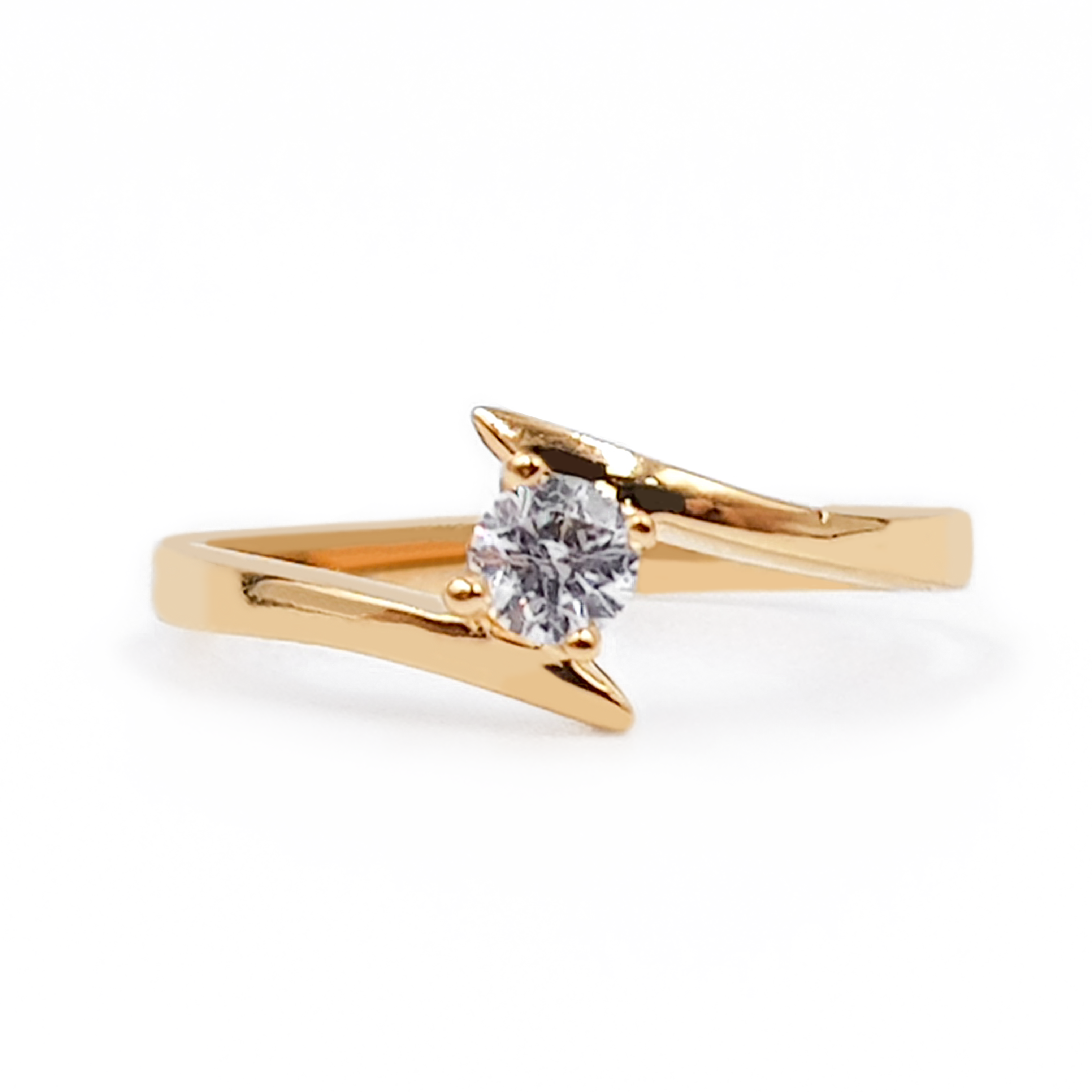 Anillo De Compromiso V8  Oro 18 K