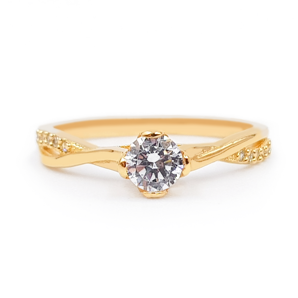 Anillo De Compromiso V9  Oro 18K