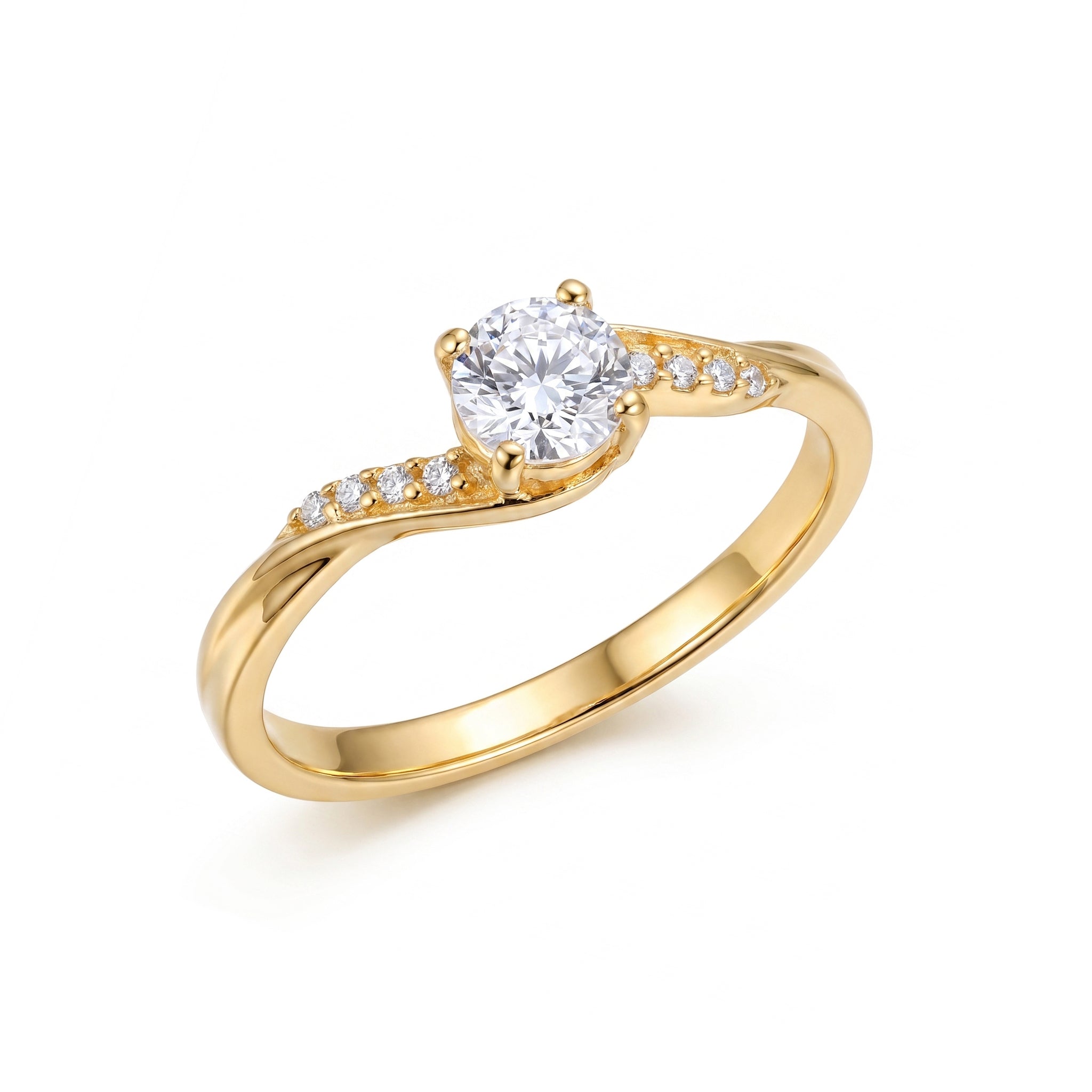 Anillo De Compromiso V10  Oro 18K