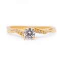 Anillo De Compromiso V10  Oro 18K