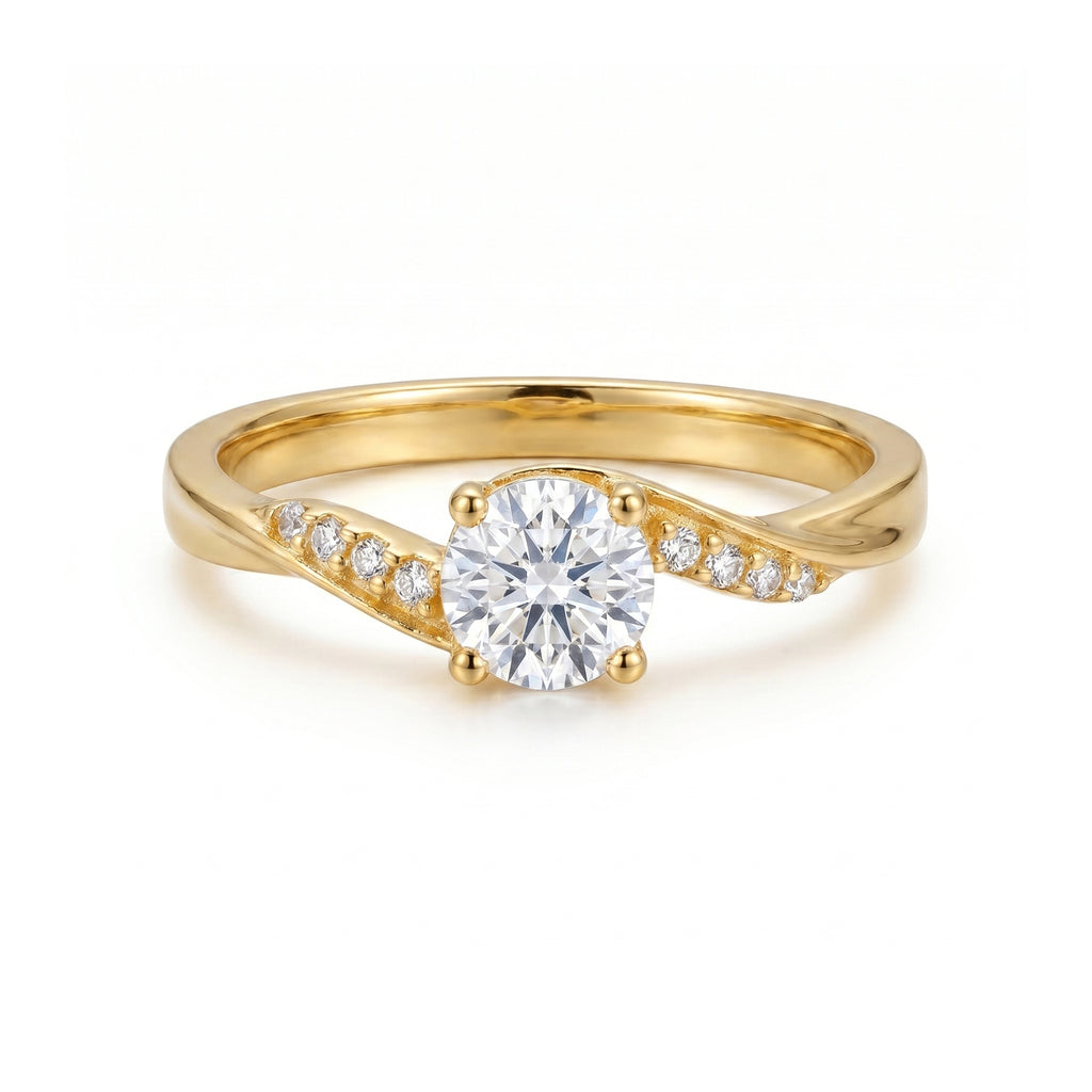 Anillo De Compromiso V10  Oro 18K
