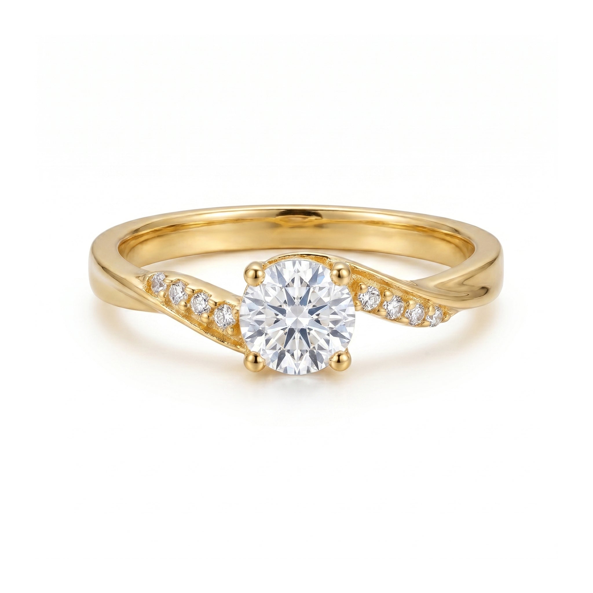 Anillo De Compromiso V10  Oro 18K