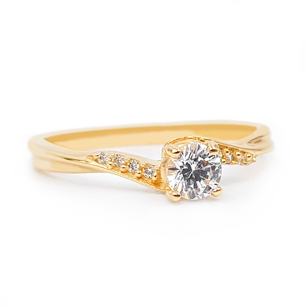 Anillo De Compromiso V10  Oro 18K