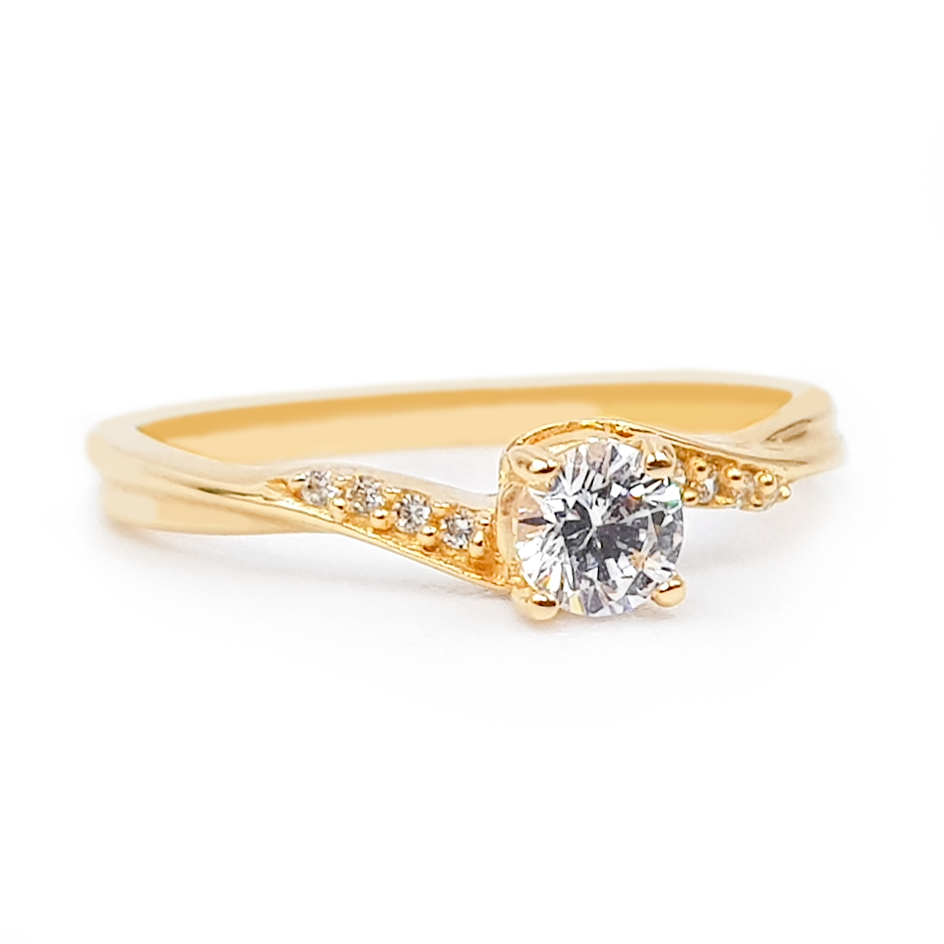 Anillo De Compromiso V10  Oro 18K