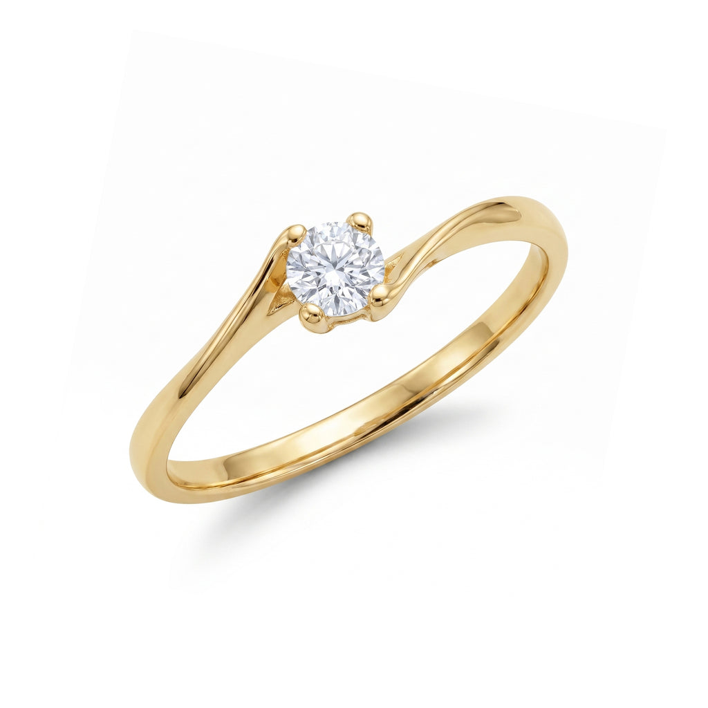Anillo De Compromiso V11  Oro 18K