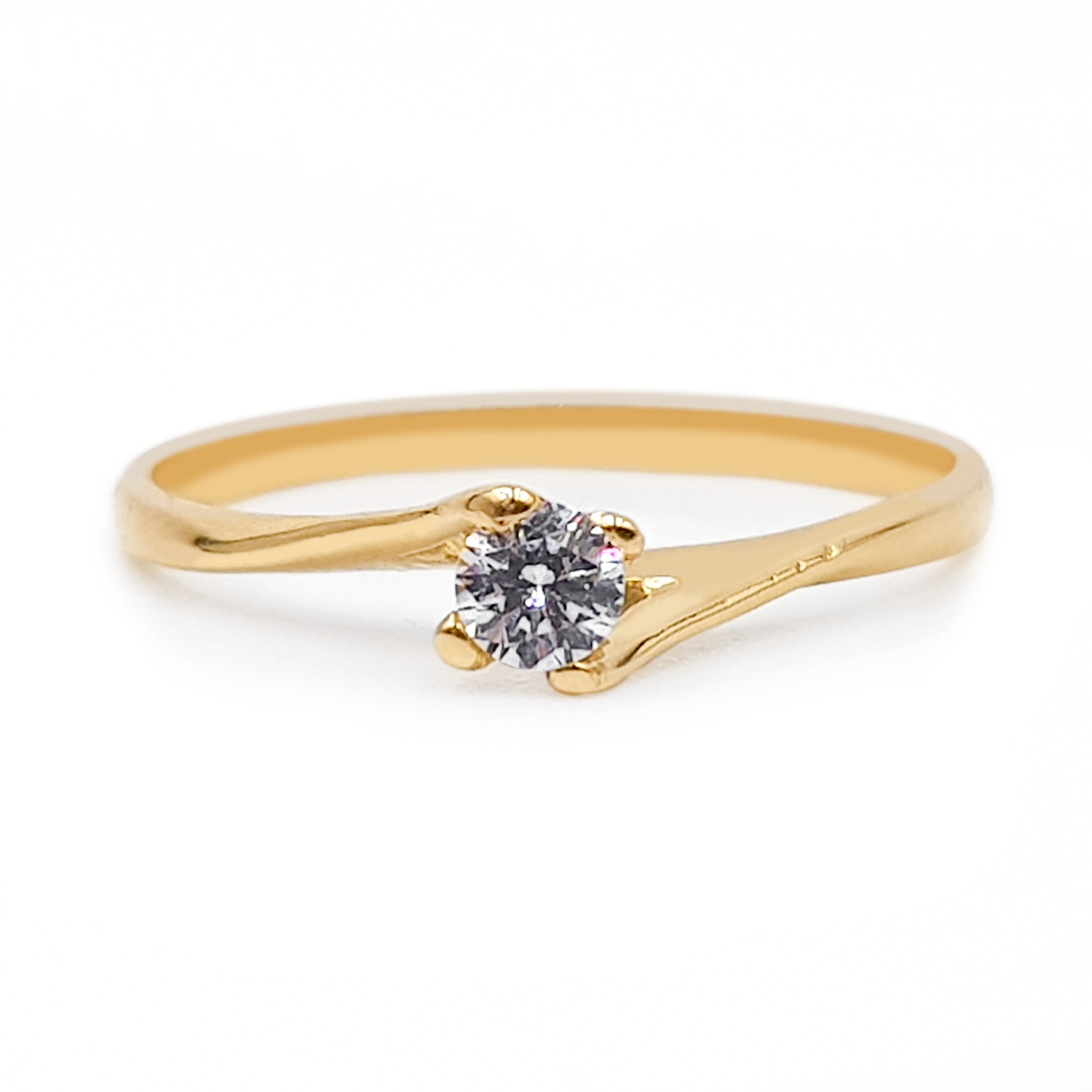 Anillo De Compromiso V11  Oro 18K