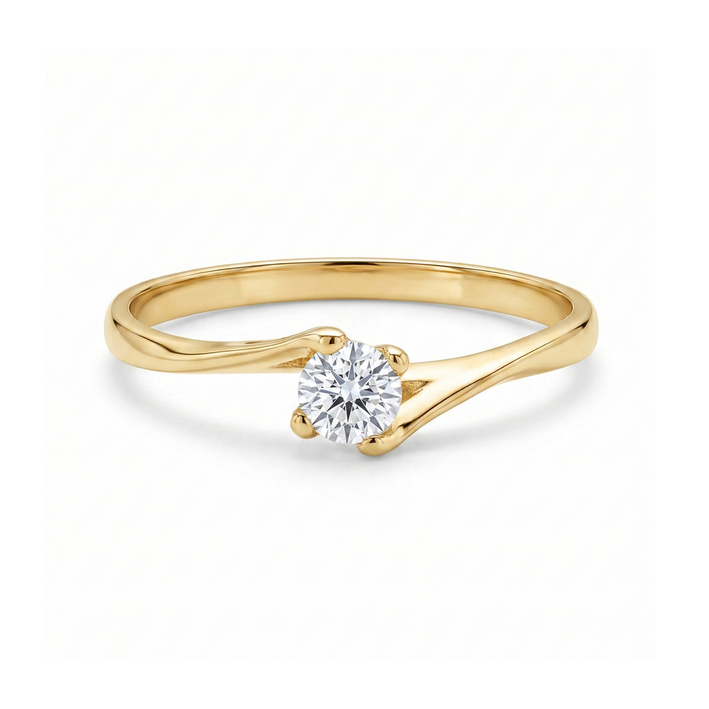 Anillo De Compromiso V11  Oro 18K