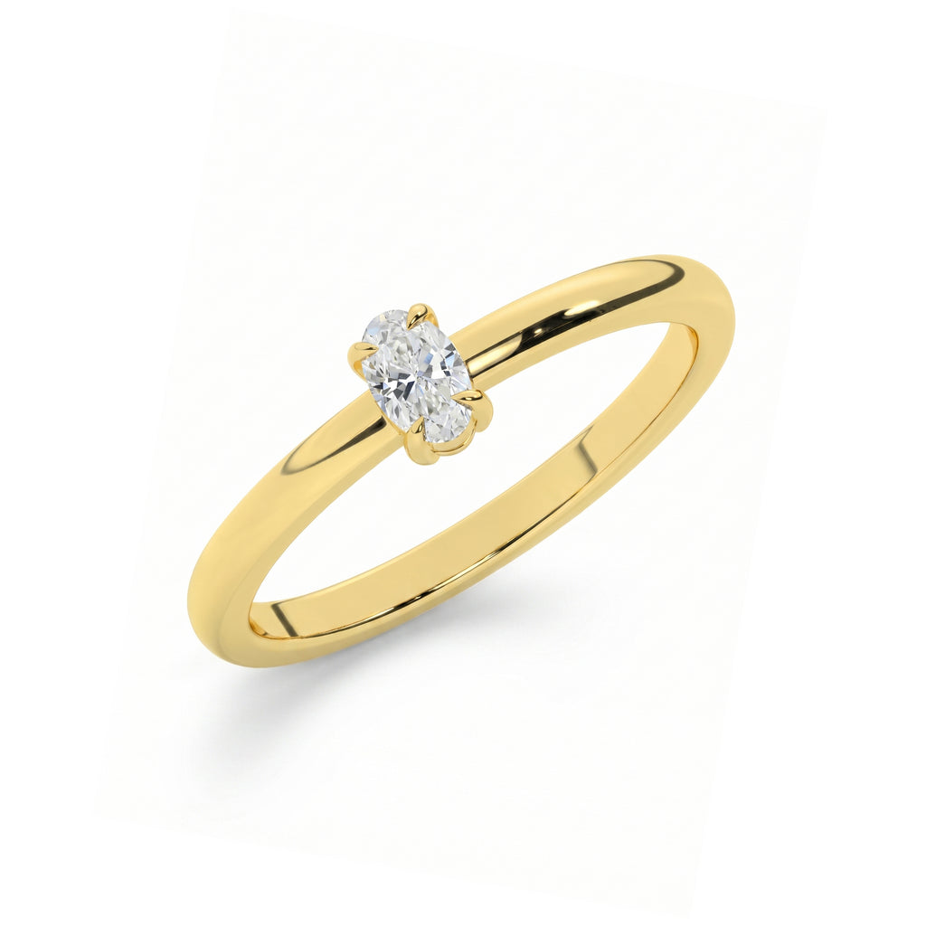 Anillo De Compromiso V13 - Oro 18K