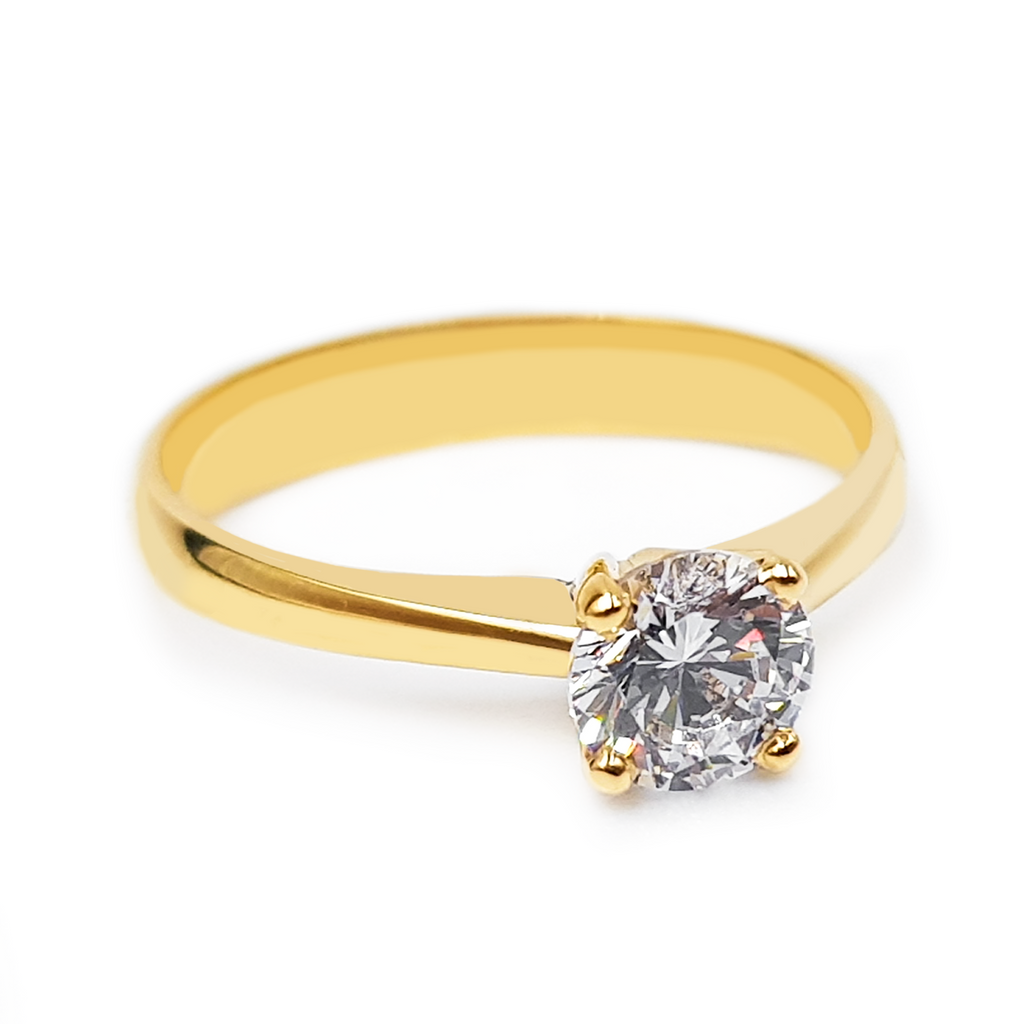 Anillo De Compromiso V13-Oro 18K