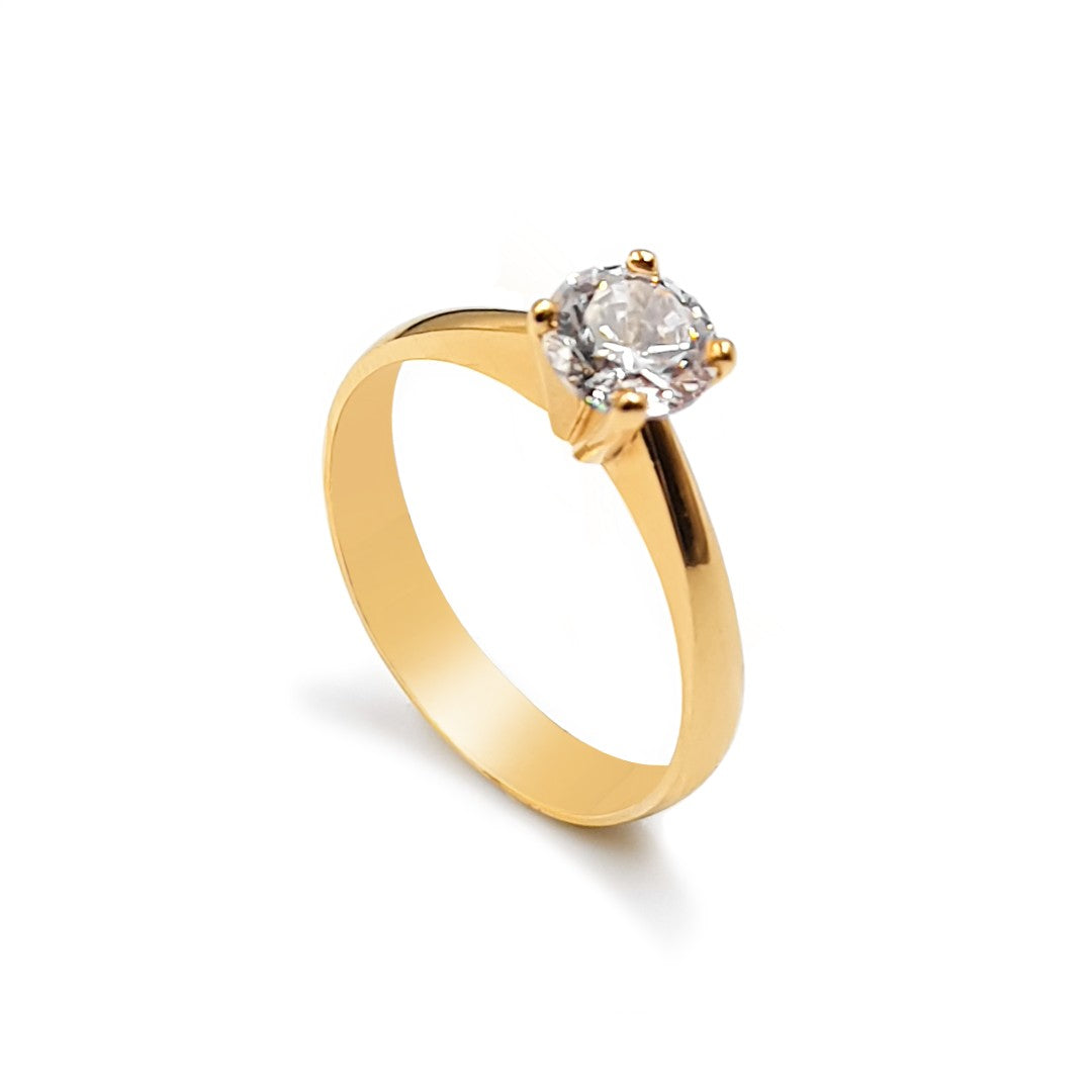 Anillo De Compromiso V13-Oro 18K