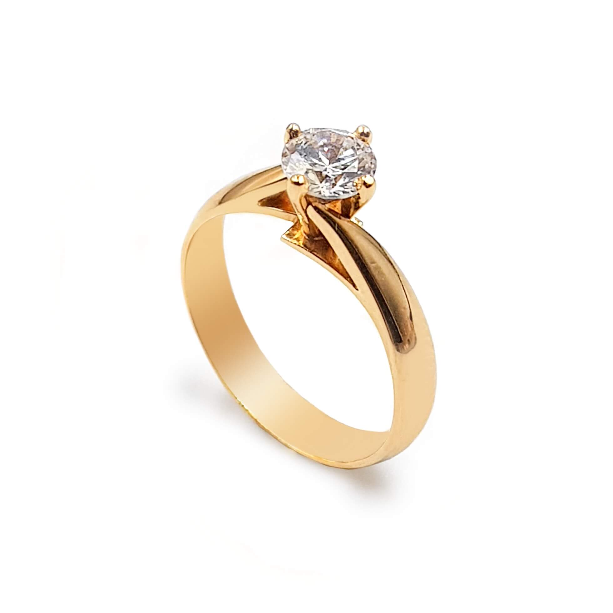 Anillo De Compromiso V16-Oro 18K