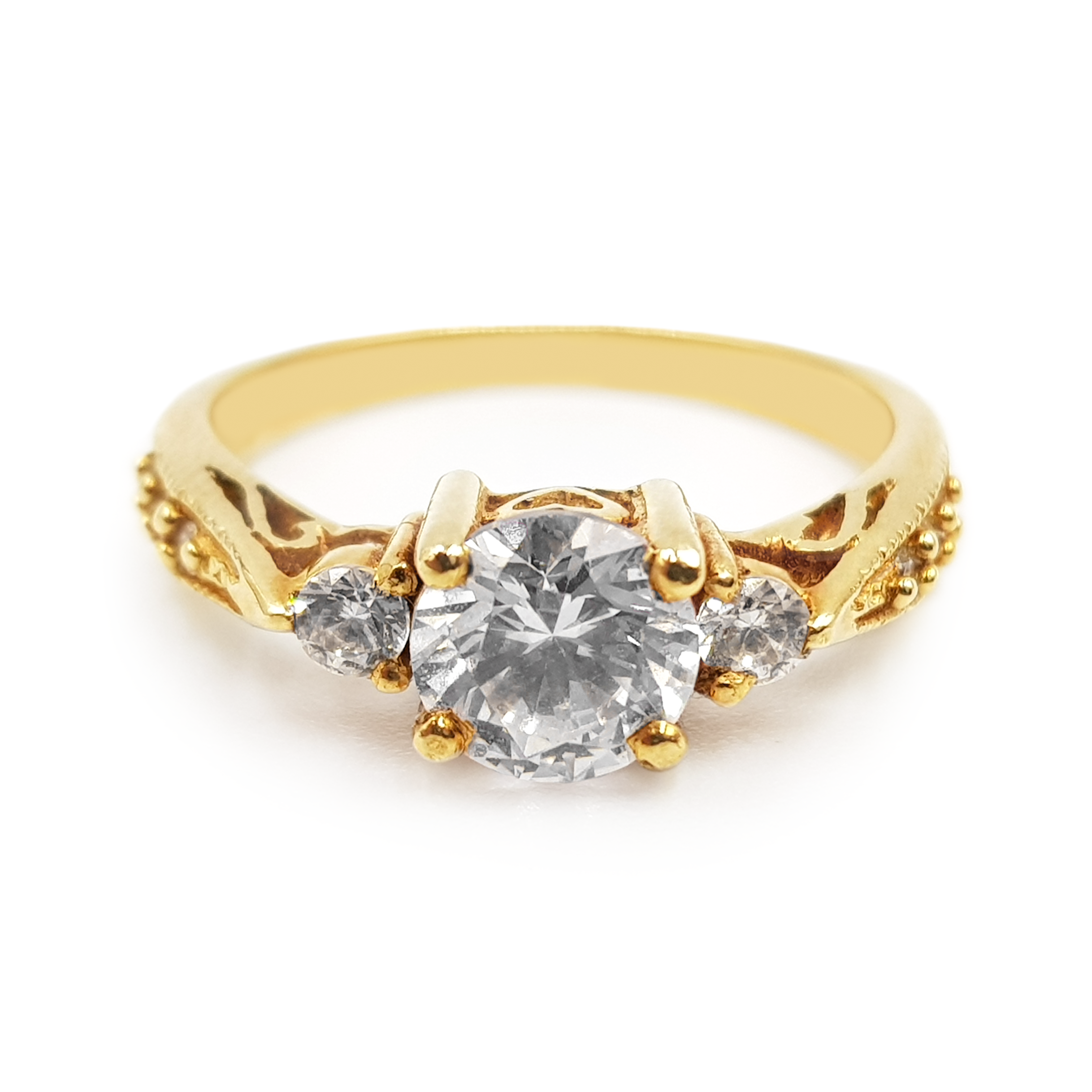 Anillo De Compromiso V19  Oro 18K