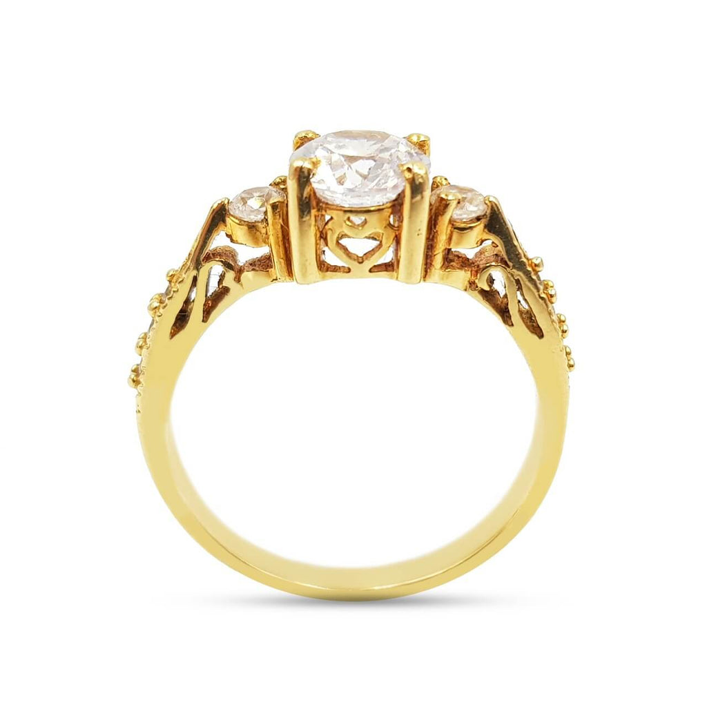 Anillo De Compromiso V19  Oro 18K