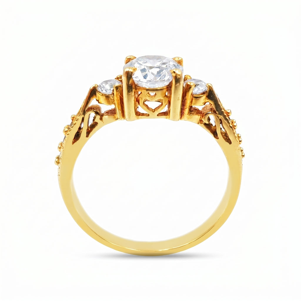 Anillo De Compromiso V18  Oro 18K