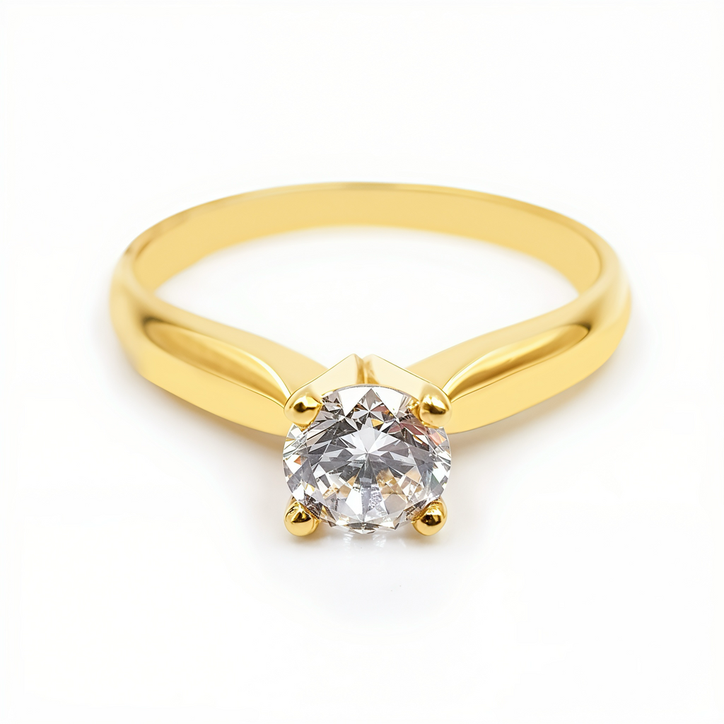 Anillo De Compromiso V19  Oro 18k