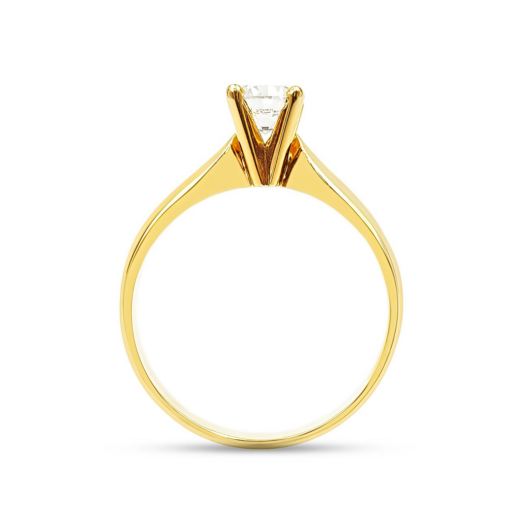 Anillo De Compromiso V19  Oro 18k