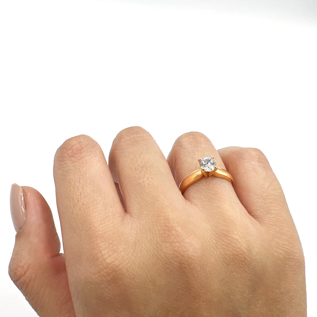 Anillo De Compromiso V2  Oro 18k