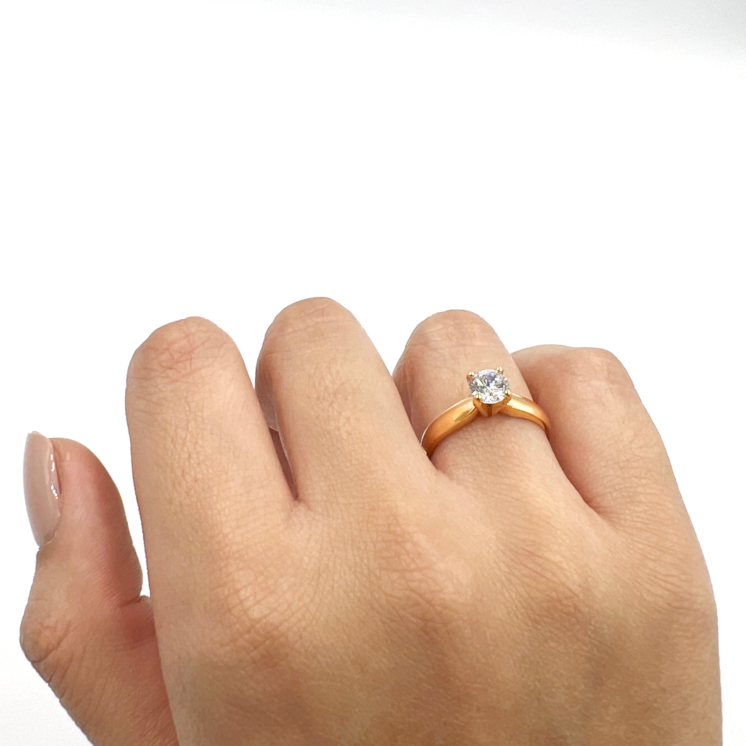 Anillo De Compromiso V2  Oro 18k