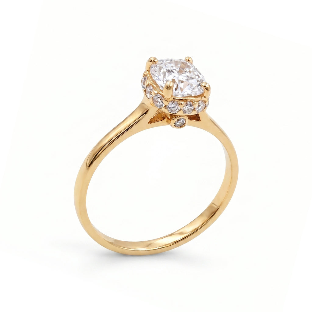 Anillo De Compromiso V20  Oro 18K