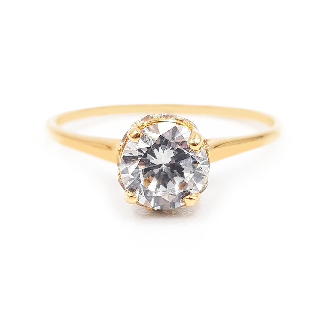 Anillo De Compromiso V21  Oro 18K