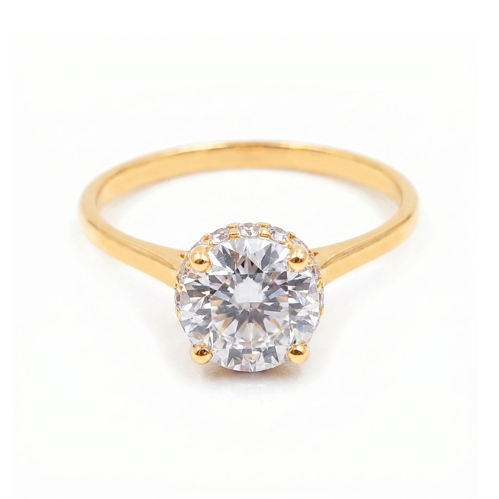 Anillo De Compromiso V20  Oro 18K