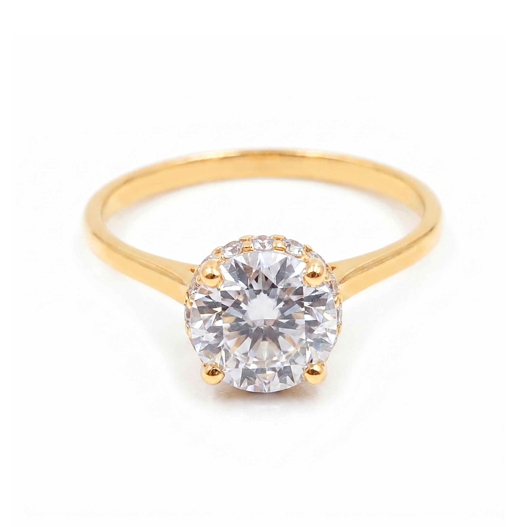 Anillo De Compromiso V20  Oro 18K