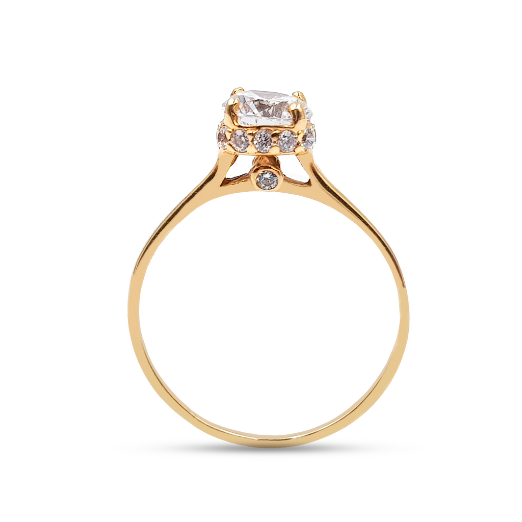 Anillo De Compromiso V21  Oro 18K