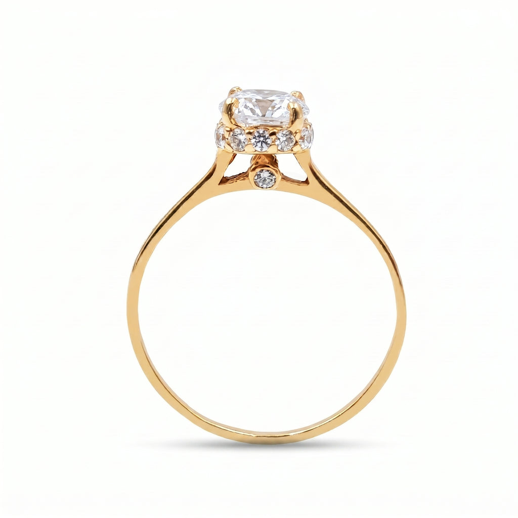Anillo De Compromiso V20  Oro 18K