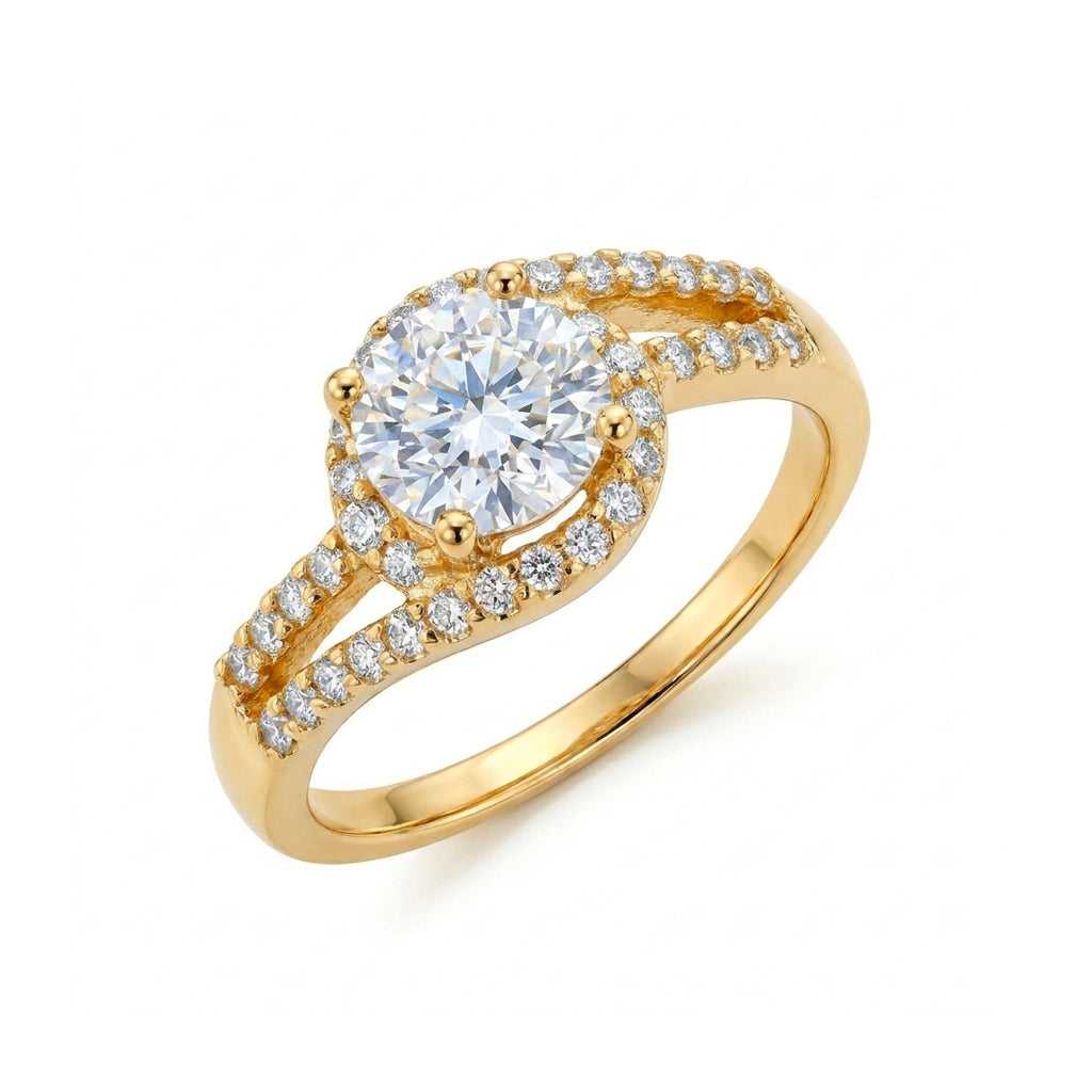 Anillo De Compromiso V21  Oro 18K