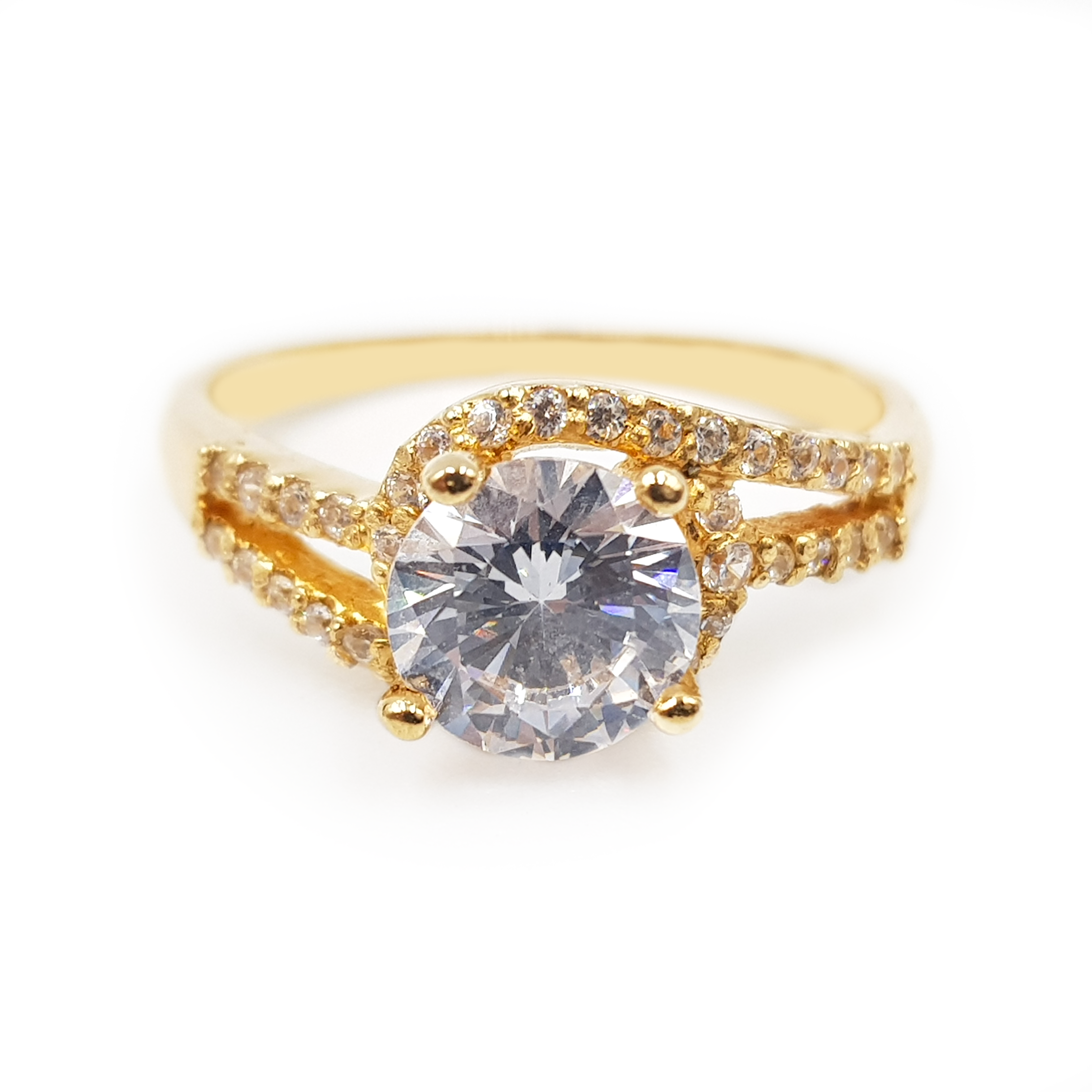 Anillo De Compromiso V20  Oro 18K