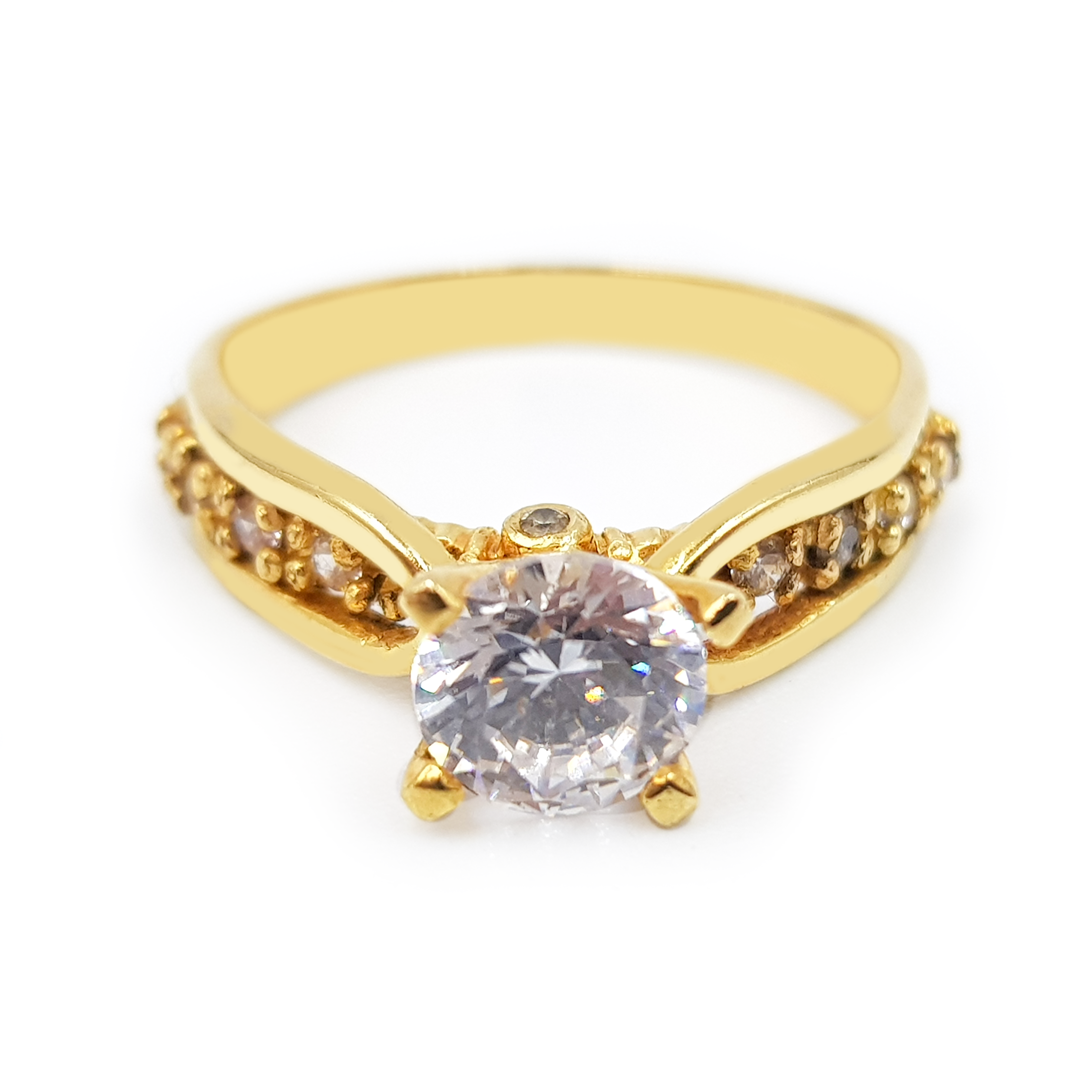 Anillo De Compromiso V22  Oro 18K