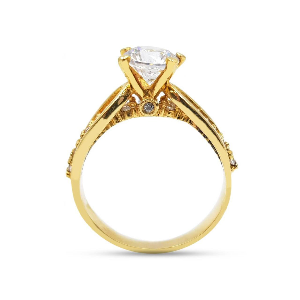 Anillo De Compromiso V22  Oro 18K