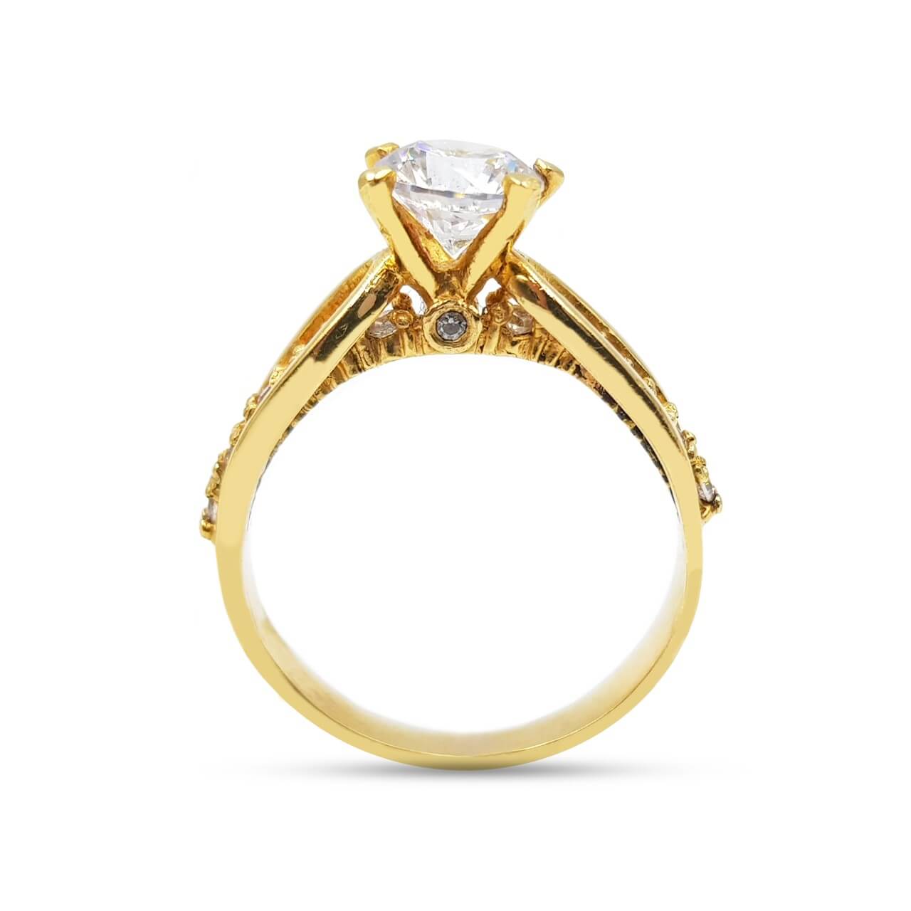 Anillo De Compromiso V22  Oro 18K