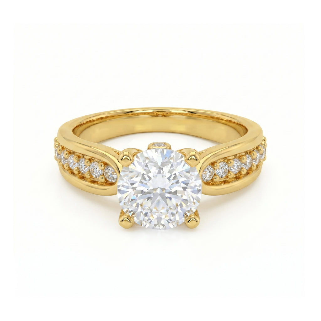 Anillo De Compromiso V22  Oro 18K