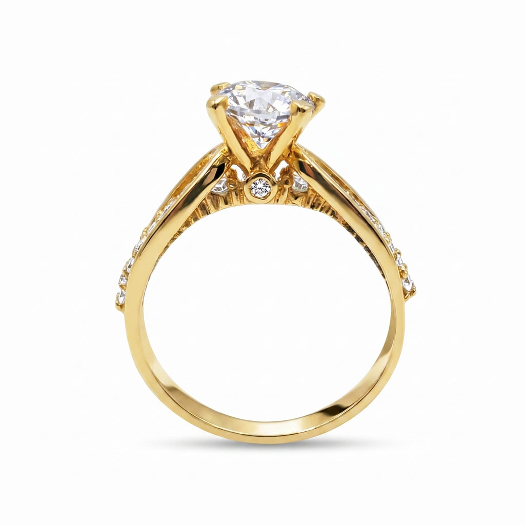 Anillo De Compromiso V22  Oro 18K