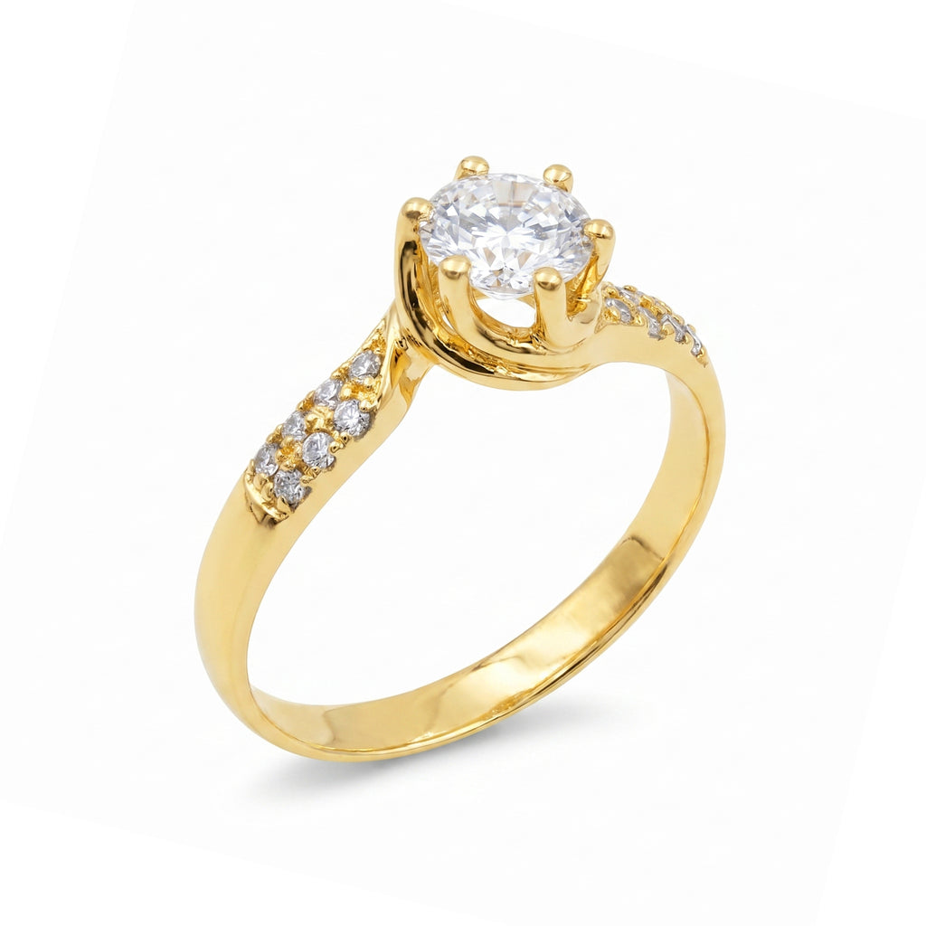 Anillo De Compromiso V24  Oro 18K