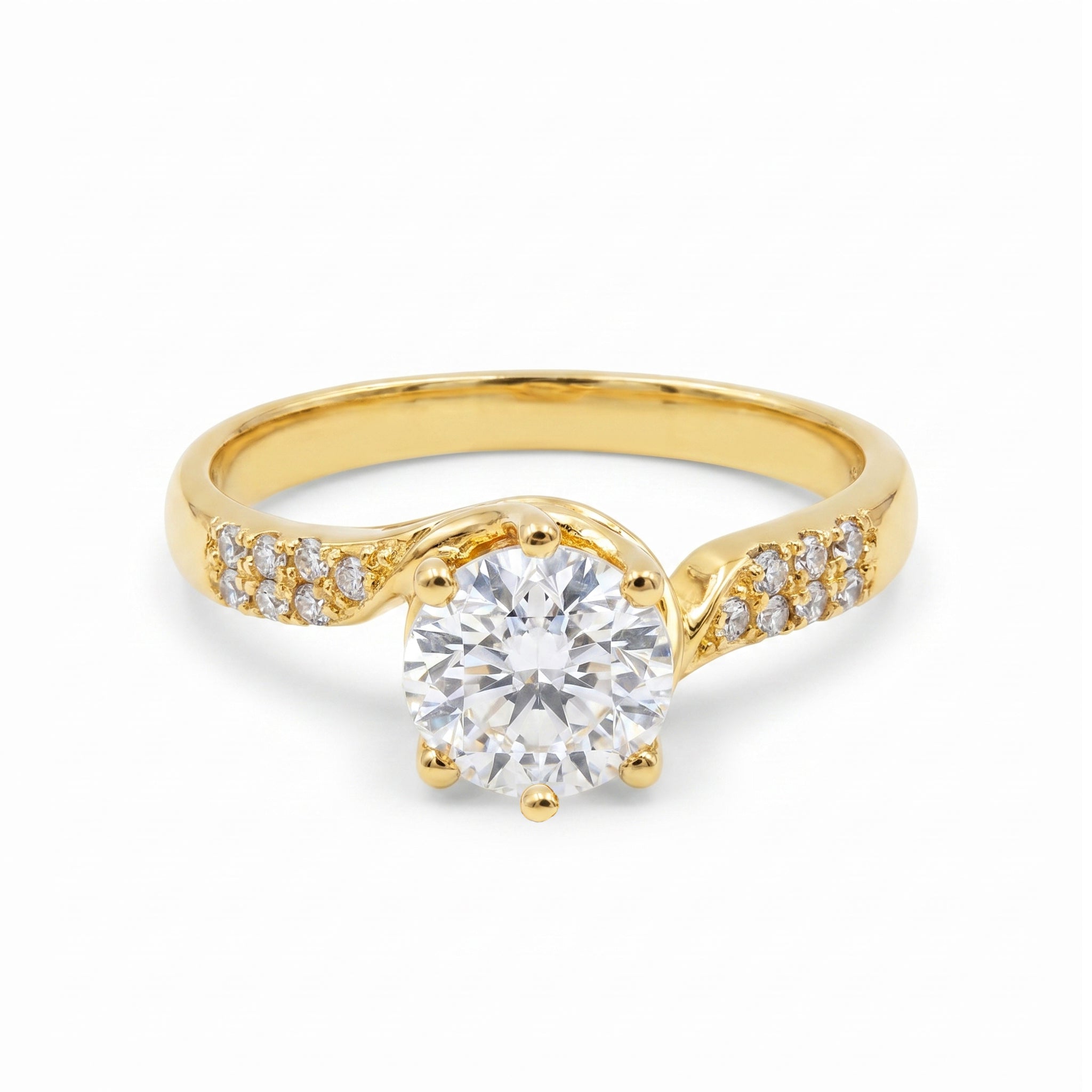 Anillo De Compromiso V24  Oro 18K